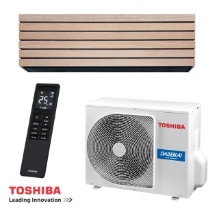 Инверторен климатик Toshiba Super Daiseikai 10 WOOD RAS-B10S4KVDG-E / RAS-10S4AVPG-E